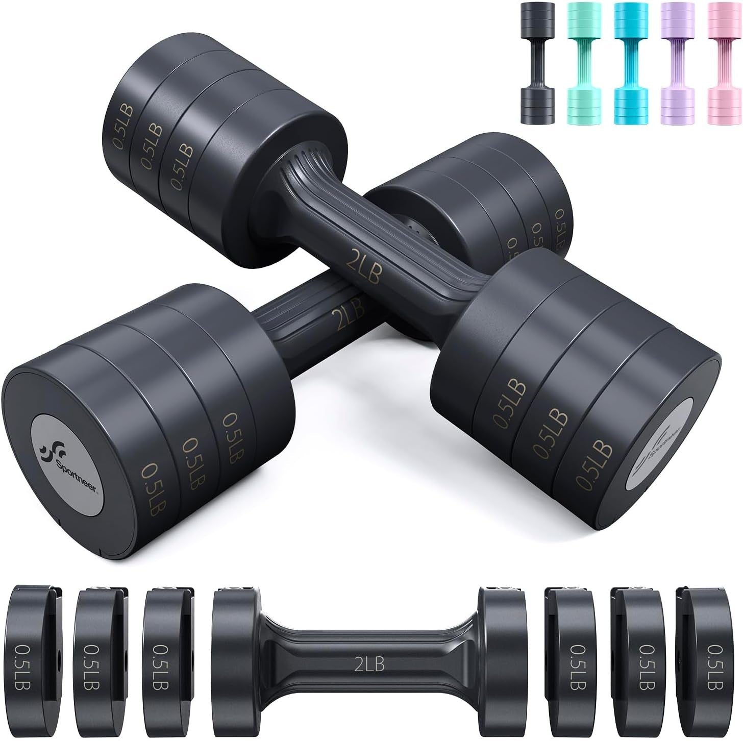 Transform Your Workout with the Adjustable Dumbbells Set: 5 Lb Weights for Ultimate Home Gym Flexibility