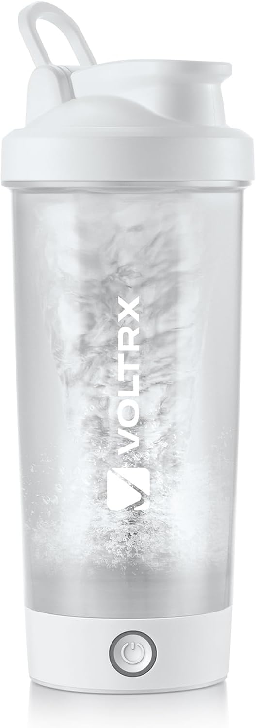 Revolutionary VOLTRX Merger USB C Rechargeable Electric Protein Shaker Bottle - 24oz, BPA Free, Perfect for Smooth Protein and Meal Replacement Shakes