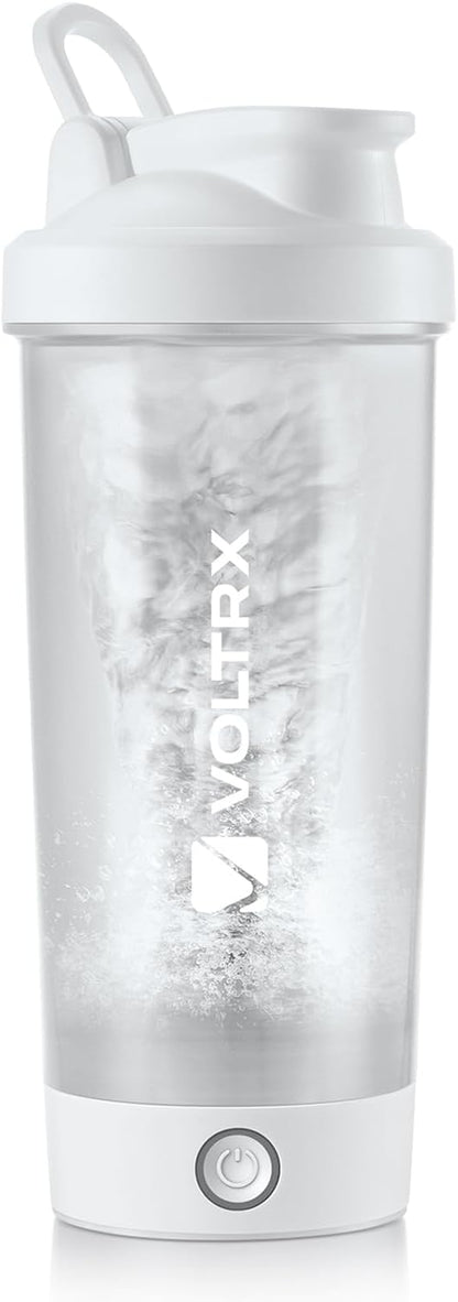 Revolutionary VOLTRX Merger USB C Rechargeable Electric Protein Shaker Bottle - 24oz, BPA Free, Perfect for Smooth Protein and Meal Replacement Shakes