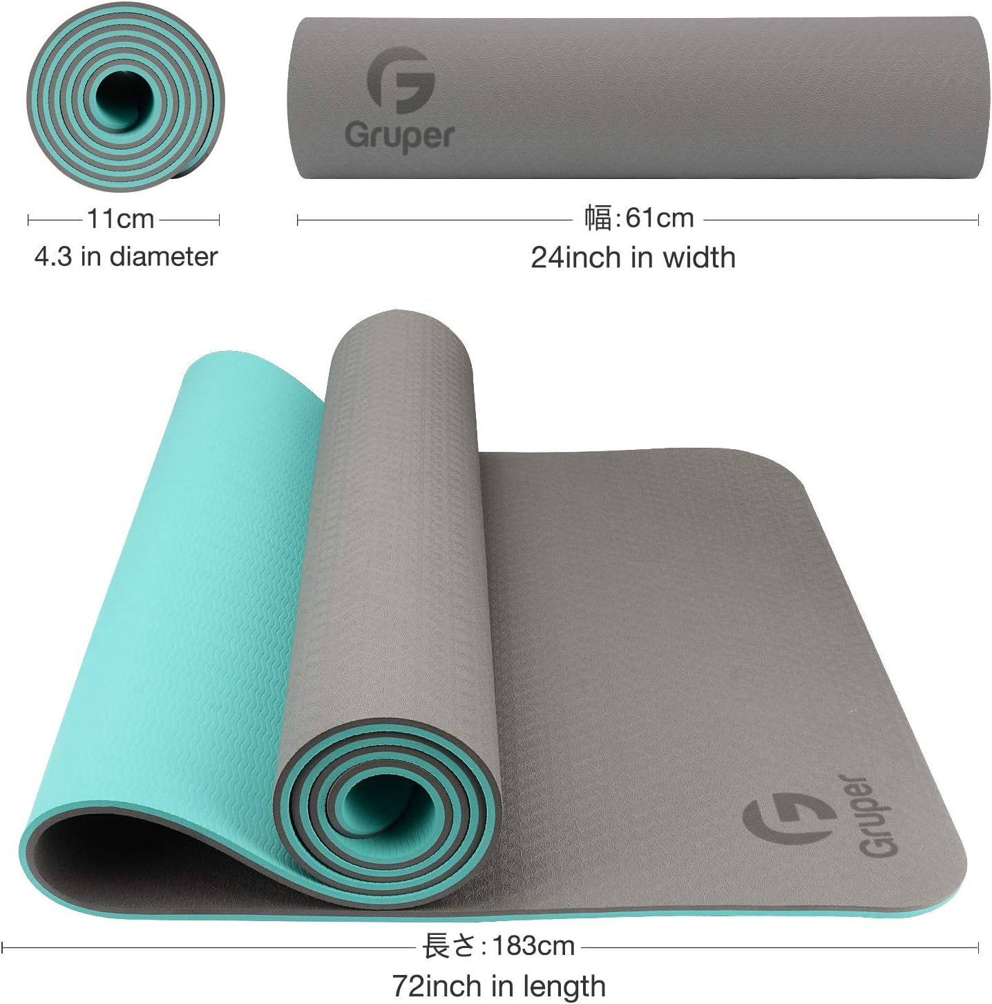 Eco-Friendly Non-Slip Yoga Mat with Carrying Strap - Perfect for Home Workouts, Pilates, and More!