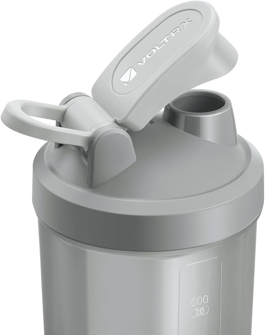 Revolutionary VOLTRX Merger USB C Rechargeable Electric Protein Shaker Bottle - 24oz, BPA Free, Perfect for Smooth Protein and Meal Replacement Shakes